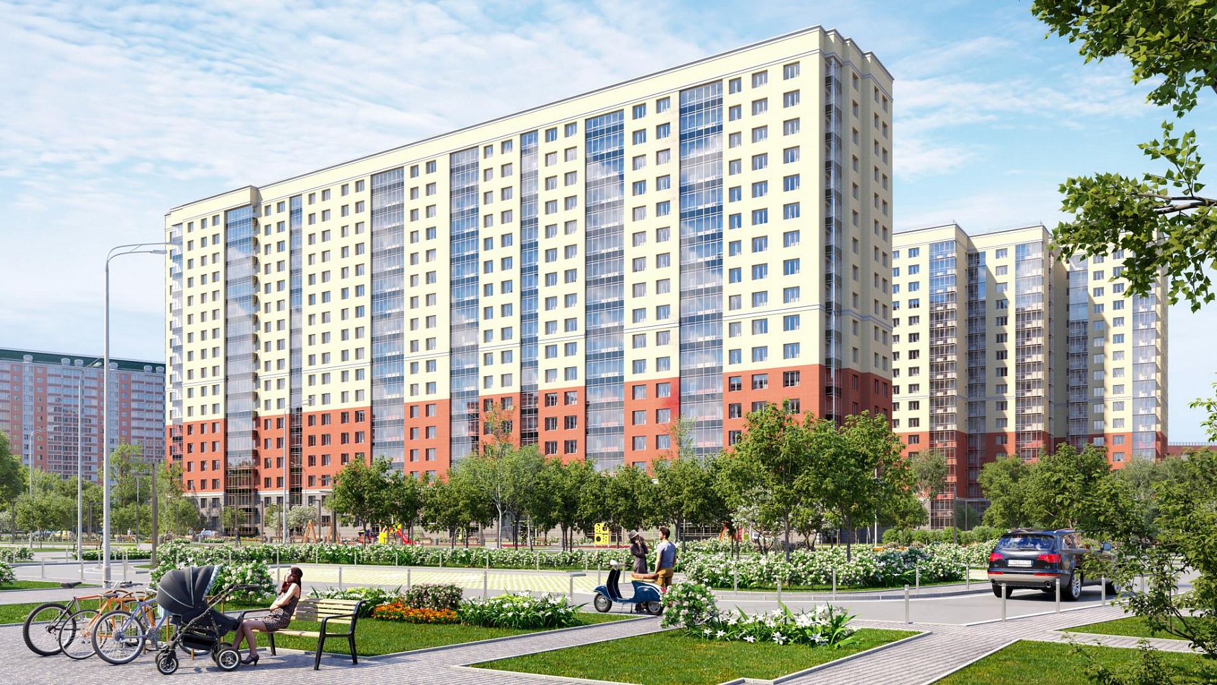 во дворе ЖК Две столицы