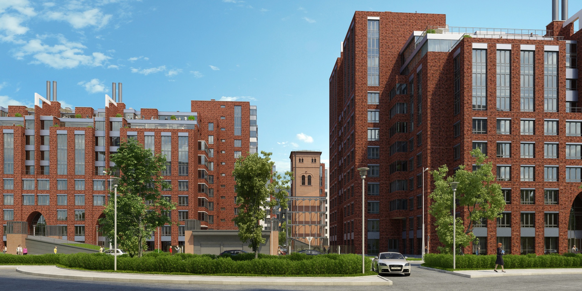 ЖК Петровская ривьера вид сверху