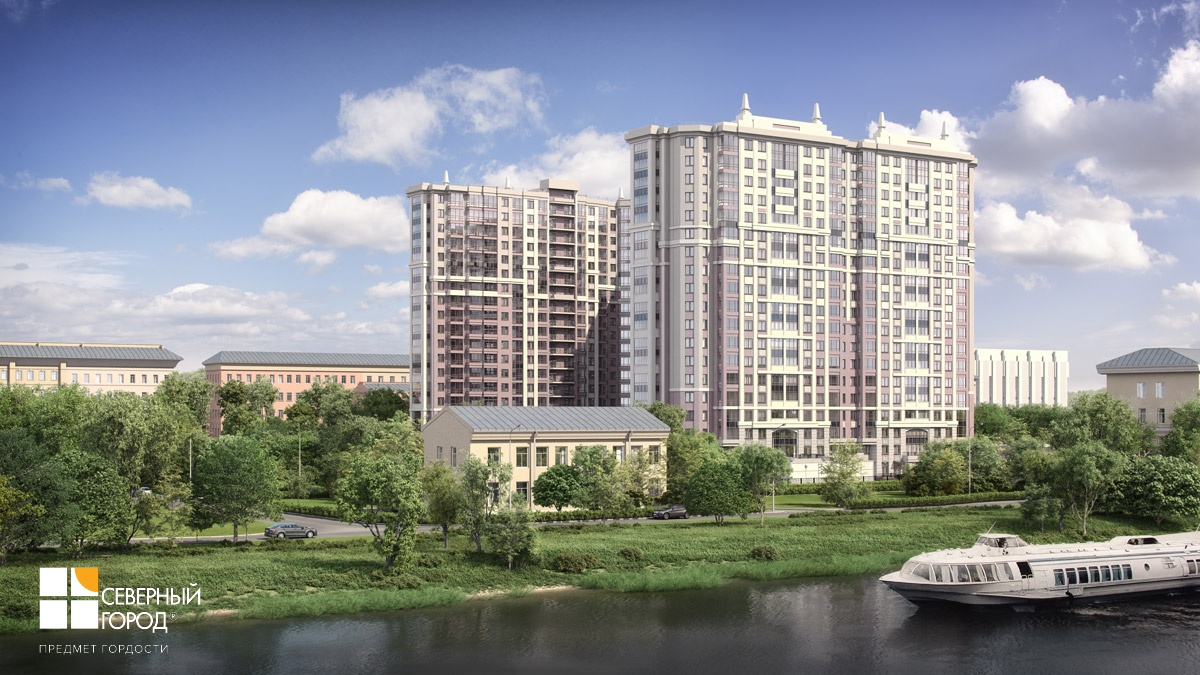 ЖК Петровская ривьера вид сверху